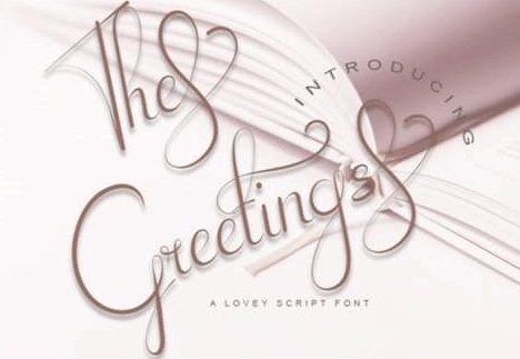 The Greetings Font