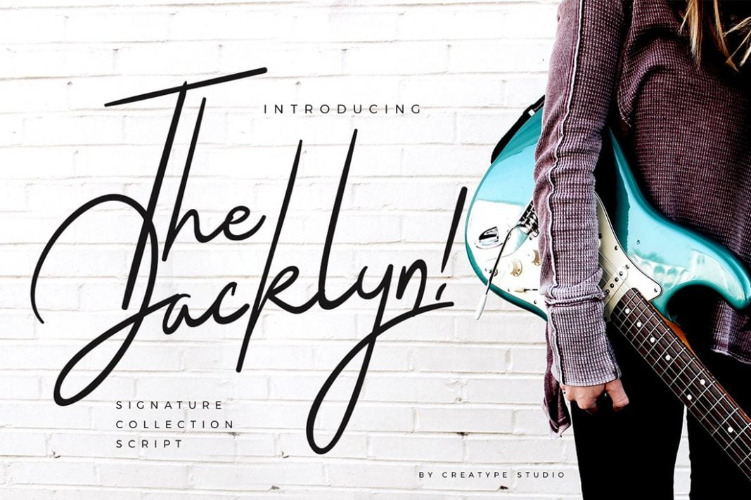 The Jacklyn Signature Font