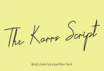 The Karrs Script Font