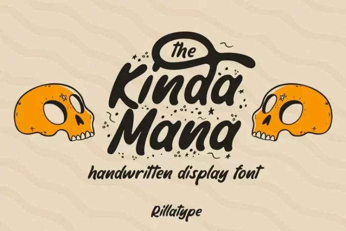 The Kindamana - Handwritten Display Font