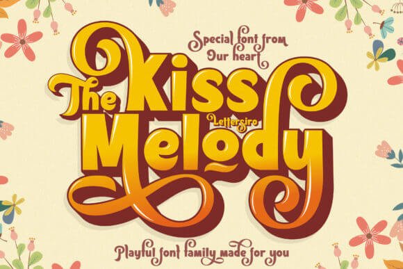 The Kiss Melody Font