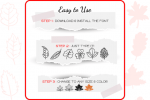 The Leaves Font