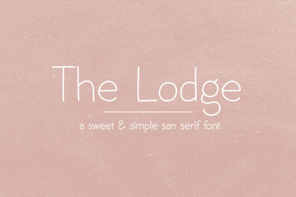 The Lodge Font