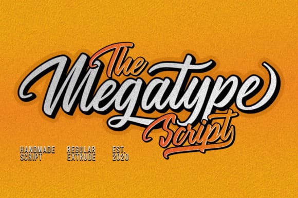 The Megatype Script Font