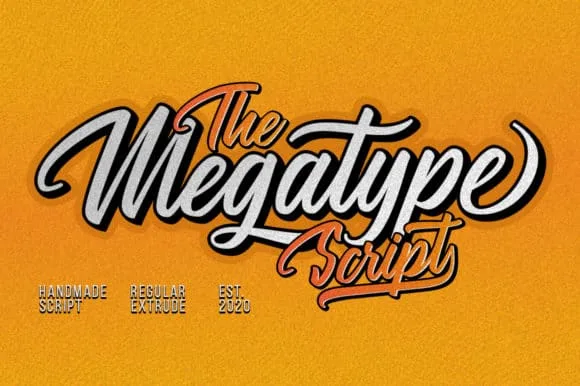 The Megatype Script Font