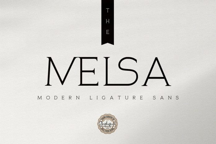 The Melsa - Modern Ligature Sans Font