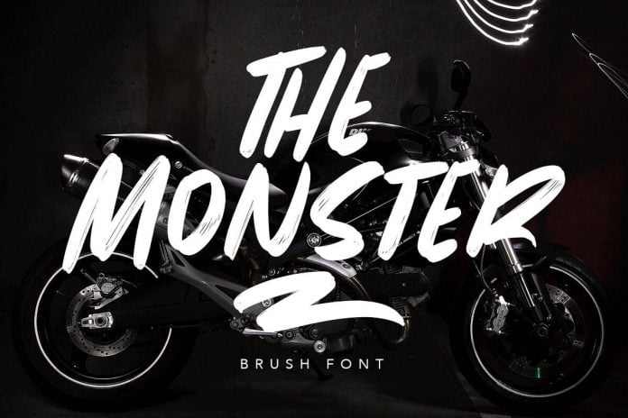 The Monster Brush Font