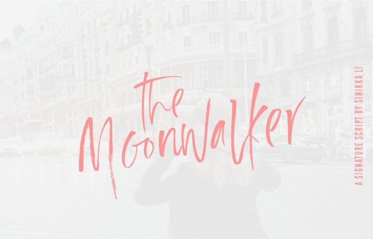 The Moonwalker | Signature Script Font Free Download
