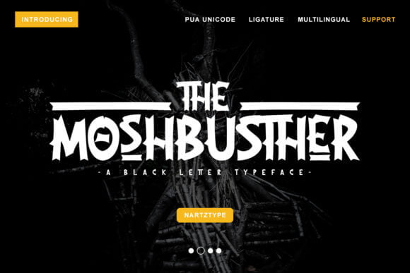 The Moshbusther Font