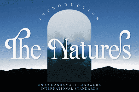 The Natures Font