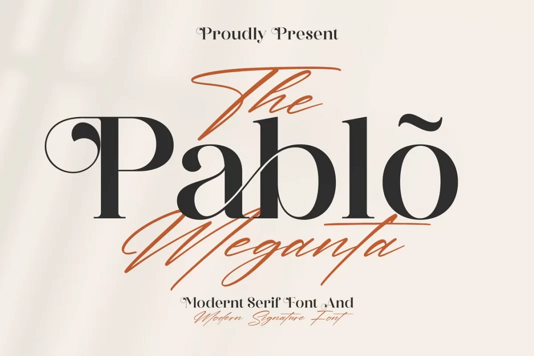 The Pablo Meganta - Font Duo Typeface