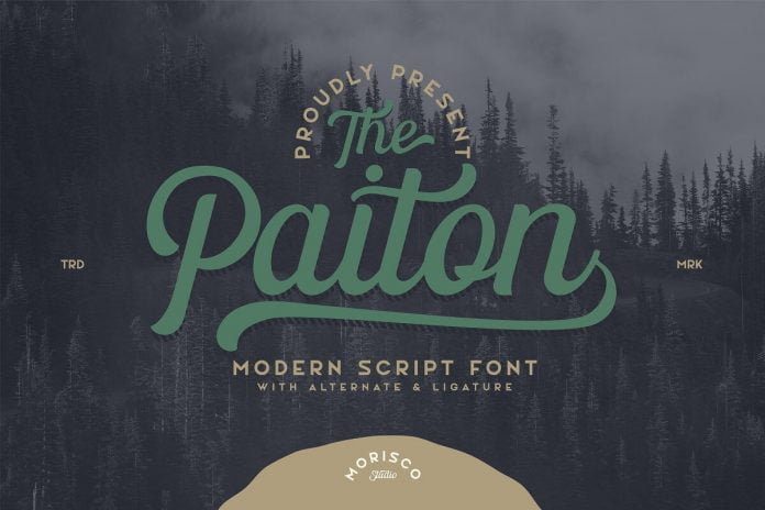 The Paiton Modern Script Font
