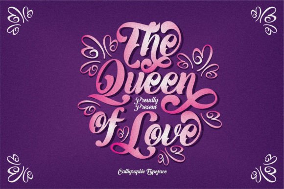 The Queen of Love Font