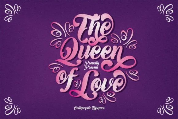 The Queen of Love Font