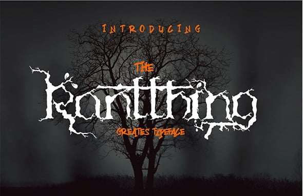 The Ranthing Typeface Font