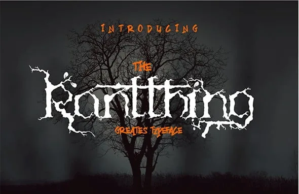 The Ranthing Typeface Font