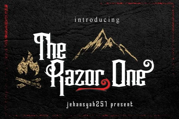 The Razor One Font