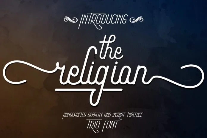 The Religion Trio Font The Religion Trio Font