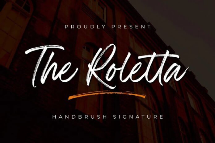 The Rolleta - Handbrush Signature Font