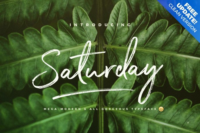The Saturday Typeface