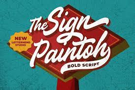 The Sign Paintoh - Bold Script font