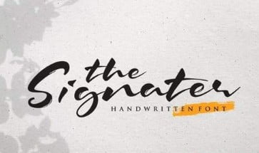 The Signater Font