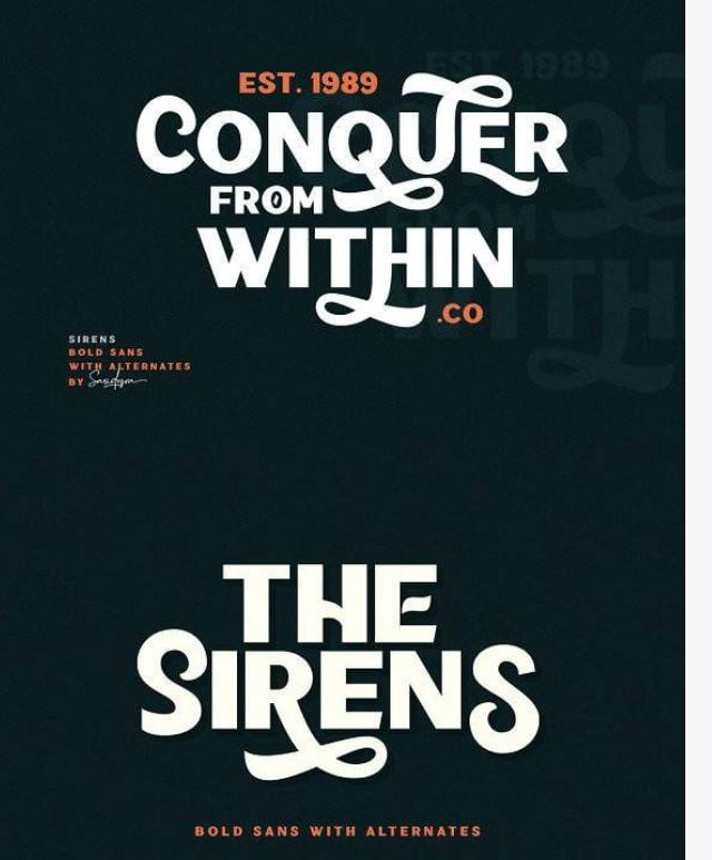 The Sirens Font