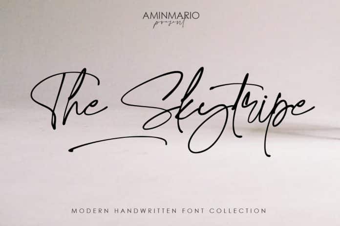 The Skytripe Font