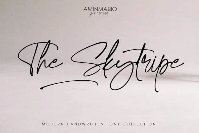 The Skytripe Font
