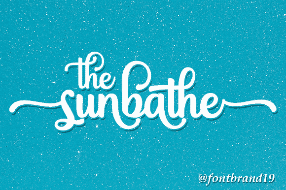 The Sunbathe Font