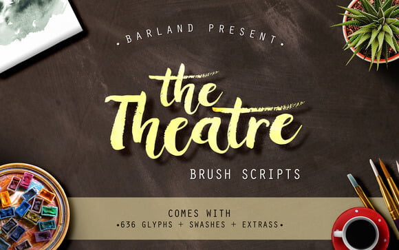 The Theatre Brush Font