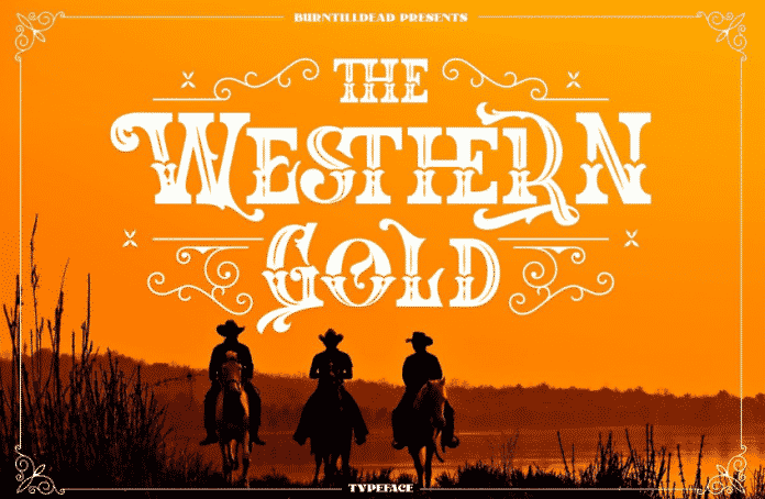 The Western Gold Font