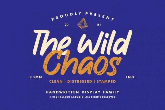 The Wild Chaos - Handwritten Display Font Family