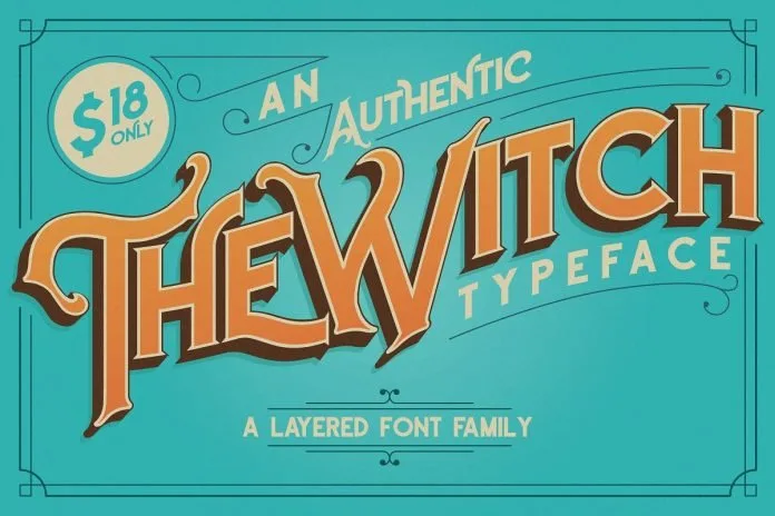 The Witch Typeface Font The Witch Typeface Font