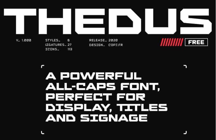 Thedus - Display Typeface