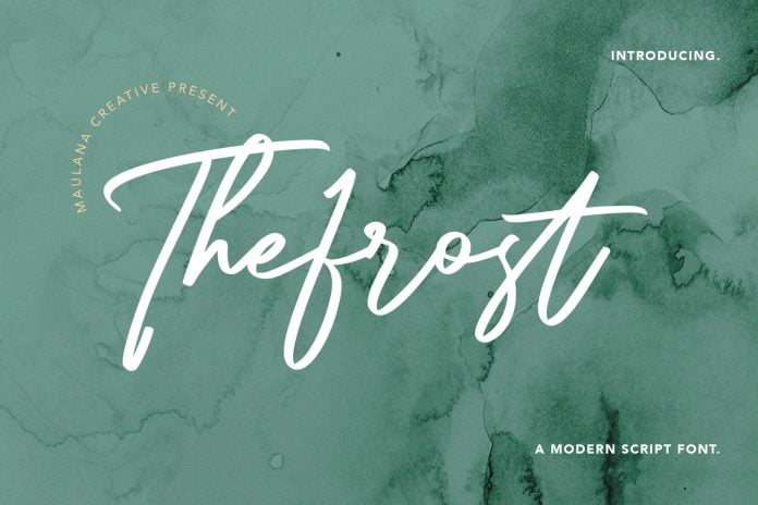 Thefrost Modern Script Font