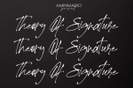 Theory of Signature Font