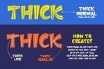 Thick Font