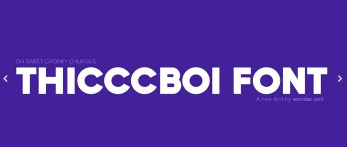 Thicccboi family Font
