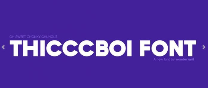 Thicccboi family Font