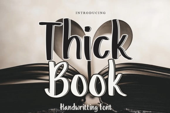 Thick Book Font