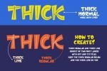 Thick Playfull Layered Font
