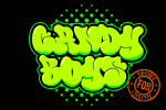 Thick or Melted Font