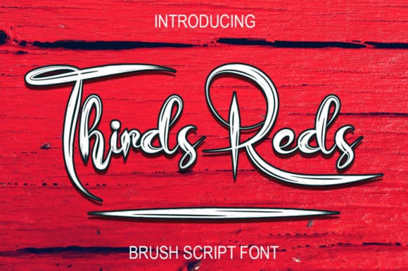 Thirds Reds Font