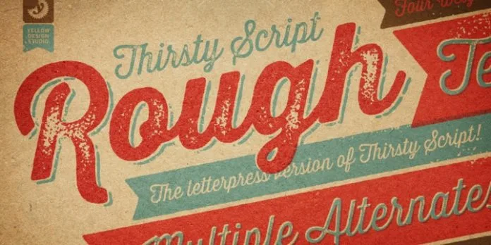 Thirsty Rough Font Thirsty Rough Font