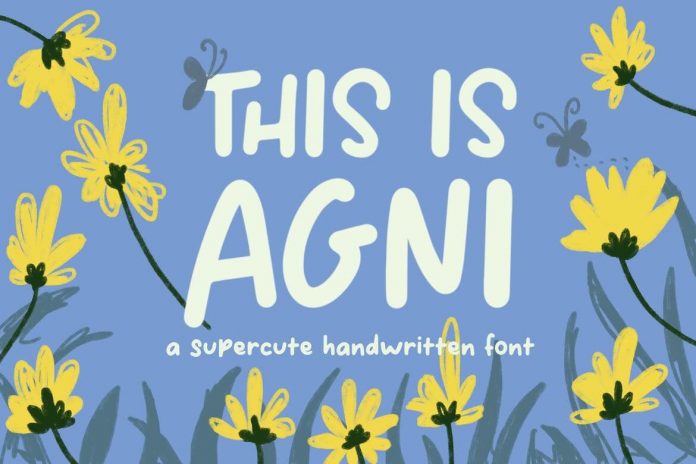 This Is Agni – Cute Handwritten Font