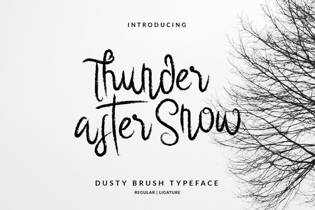 Thunder After Snow Font