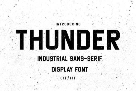 Thunder Font