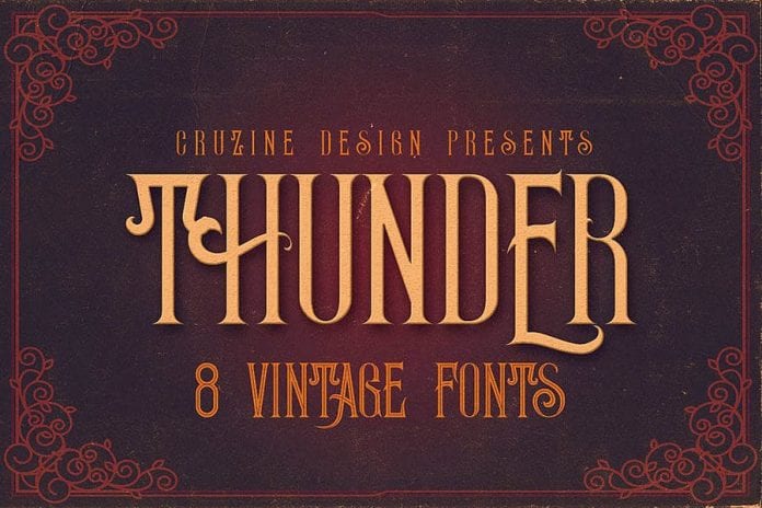 Thunder Typeface Font