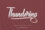 Thundering Font